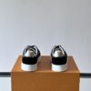 sy_no_CC143FCF1F1E0E700F7773F1B0AAEF7E_7 Louis Vuitton Black Monogram Print Gold-Heel Low-Top Sneaker