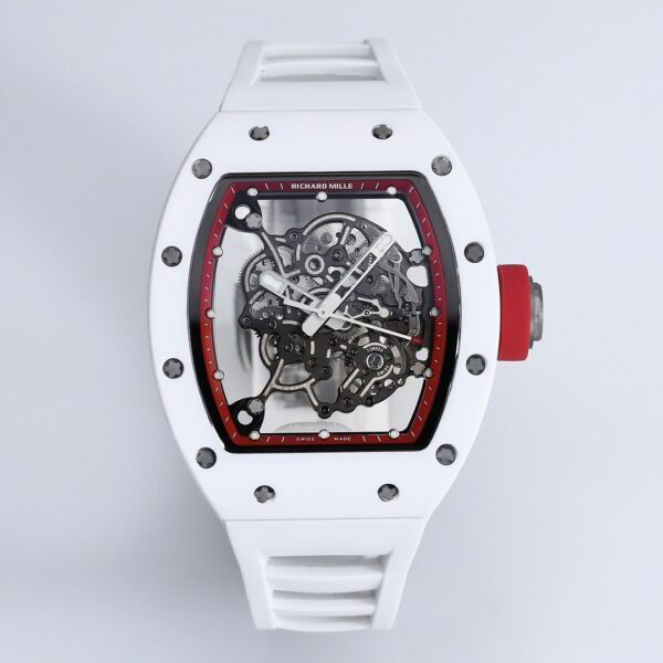 sy_no_CCB83639A0AB1DD0D67F1D0ACCD5AD81_0 Ceramic 055 Richard Men's Automatic Mechanical Watch Hollow Men's Watch Ultra Thin Luminous Tape Waterproof
