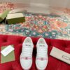 sy_no_CCC25340C232CDBDDCC485BCFE930C92_4 Gucci Screener Sneaker in White Leather with Pink & Green Details