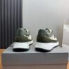 Prada White-Green Mesh Suede-Spliced Triangle Tag Low-Top Sneaker