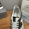 Prada White-Green Mesh Suede-Spliced Triangle Tag Low-Top Sneaker