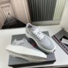 Prada Grey Mesh Leather Chunky Sole Sneaker