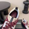 sy_no_CE4EAE4E3A6DFD8E8BDE72E1B996287E_6 Chanel Burgundy and Beige Low-Top Sneaker with Black Suede and CC Logo