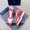 Dior Red-White Spliced B27 High-Top Sneaker