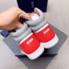 Dior Red-White Spliced B27 High-Top Sneaker