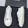 sy_no_CE5D2E55822990B676095A7E5E3D561A_7 Chanel White Leather Platform Low-Top Sneaker with Gold CC Charm