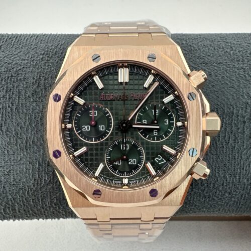 sy_no_CFC78F316067BF8CAD6650780FB859C3_0 AUDEMARS PIGUET Audemars Piguet Royal Oak ROYAL OAK series automatic mechanical movement timing fly back men's watch Swiss watch 41mm green dial