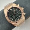 AUDEMARS PIGUET Audemars Piguet Royal Oak ROYAL OAK series automatic mechanical movement timing fly back men's watch Swiss watch 41mm green dial