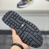 Gucci Navy GG Monogram Web Stripe Low-Top Sneaker