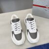 sy_no_D1F6D8B9B16A922686241214F2473B24_1 Prada Grey White Triangle Logo Platform Sneaker