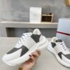 sy_no_D1F6D8B9B16A922686241214F2473B24_2 Prada Grey White Triangle Logo Platform Sneaker