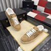 sy_no_D207FAA932C664219A3332212C43BC46_2 Saint Laurent Tan Suede White Heel Low-Top Sneaker