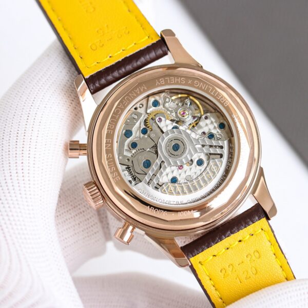 sy_no_D4055A47DFE5471213E0FE5E8A43116B_7 BREITLING Breitling automatic mechanical movement 100 meter waterproof men's watch Swiss coffee dial leather strap