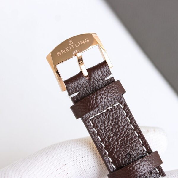 sy_no_D4055A47DFE5471213E0FE5E8A43116B_8 BREITLING Breitling automatic mechanical movement 100 meter waterproof men's watch Swiss coffee dial leather strap