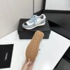 sy_no_D424E62A710CB81066D5EC9BBB4216D9_3 Chanel Light Blue and White Low-Top Sneaker with Suede Detailing and Black CC Logo