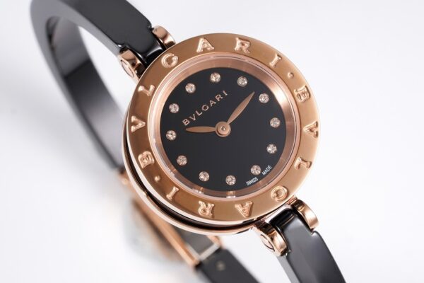 sy_no_D46DB0A52B870898D5D6775B2BD4EEF7_2 BVLGARI watch quartz movement ceramic strap 23mm black dial
