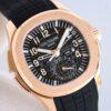 sy_no_D49158888DC9D2DF6445D7FF18667170_5 Patek Philippe AQUANAUT series automatic mechanical movement date display dual time zone 30 meter waterproof men's watch Swiss watch 40.8mm coffee colored dial