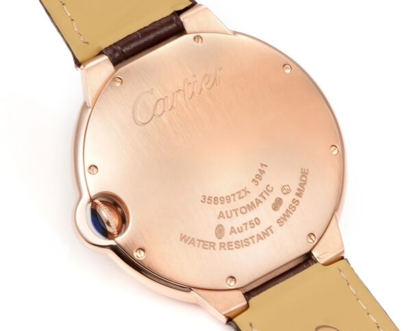 Cartier Ballon Bleu leather strap couple mechanical watch men's and women's watches