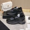 sy_no_D4D94F36393A49C2CAE78EF63687F44D_3 Chanel Black Mesh and Metallic Low-Top Chunky Sneaker with CC Logo