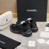 sy_no_D4D94F36393A49C2CAE78EF63687F44D_8 Chanel Black Mesh and Metallic Low-Top Chunky Sneaker with CC Logo