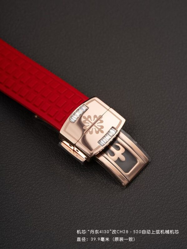 Patek Philippe AQUANAUT series automatic mechanical movement 30 meter waterproof women's Swiss watch 39.9mm white dial