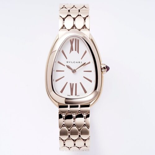 sy_no_D51C09E2A7FC60F3D2DA6514E4F77B4A_0 BVLGARI SERPENTI series watches with quartz movement, K gold 18k rose gold strap, white dial