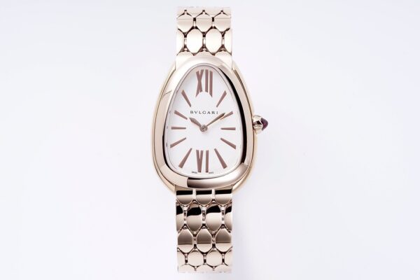 sy_no_D51C09E2A7FC60F3D2DA6514E4F77B4A_0 BVLGARI SERPENTI series watches with quartz movement, K gold 18k rose gold strap, white dial