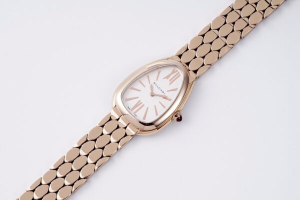 sy_no_D51C09E2A7FC60F3D2DA6514E4F77B4A_1 BVLGARI SERPENTI series watches with quartz movement, K gold 18k rose gold strap, white dial