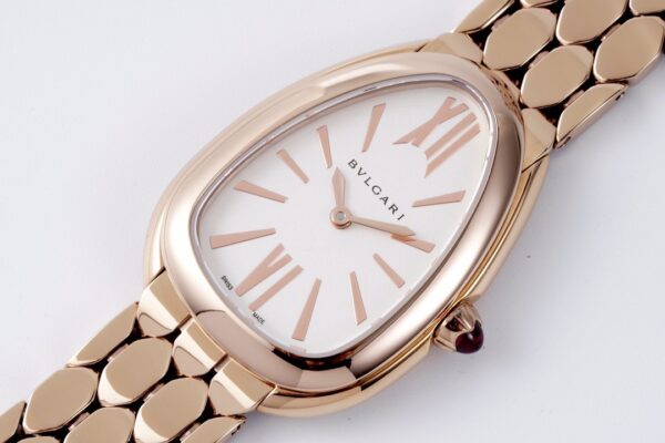 sy_no_D51C09E2A7FC60F3D2DA6514E4F77B4A_2 BVLGARI SERPENTI series watches with quartz movement, K gold 18k rose gold strap, white dial