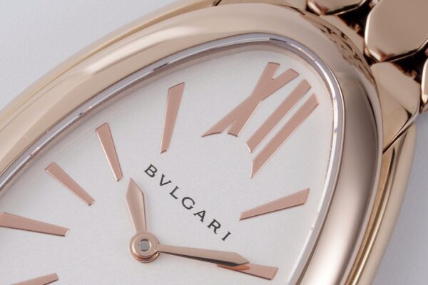 sy_no_D51C09E2A7FC60F3D2DA6514E4F77B4A_3 BVLGARI SERPENTI series watches with quartz movement, K gold 18k rose gold strap, white dial