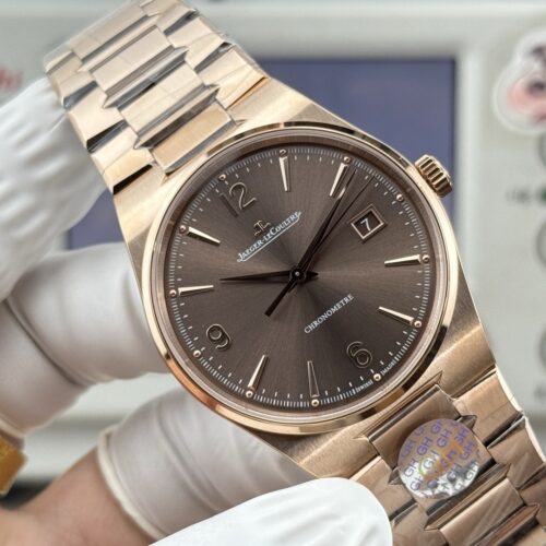 sy_no_D55B1748271CEF0C3054B0F8CFE6B175_0 Jaeger LeCoultre Master Series MASTER Automatic Mechanical Movement 50m Waterproof Date Display Unisex Swiss Watch 38mm Coffee Dial 18K Rose Gold Strap