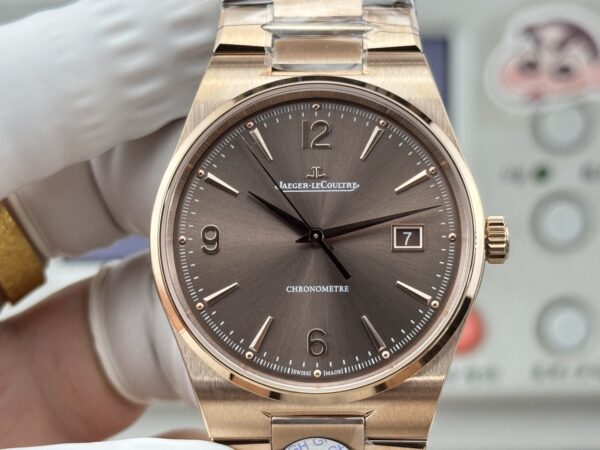sy_no_D55B1748271CEF0C3054B0F8CFE6B175_4 Jaeger LeCoultre Master Series MASTER Automatic Mechanical Movement 50m Waterproof Date Display Unisex Swiss Watch 38mm Coffee Dial 18K Rose Gold Strap
