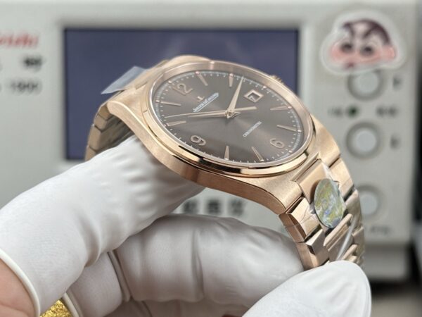 sy_no_D55B1748271CEF0C3054B0F8CFE6B175_5 Jaeger LeCoultre Master Series MASTER Automatic Mechanical Movement 50m Waterproof Date Display Unisex Swiss Watch 38mm Coffee Dial 18K Rose Gold Strap