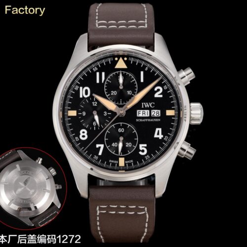 sy_no_D57E5137380E66DD4DF8451299DD79C0_0 IWC Pilot Series Automatic Mechanical Movement Men's Watch Swiss Watch Black Dial Stainless Steel Case