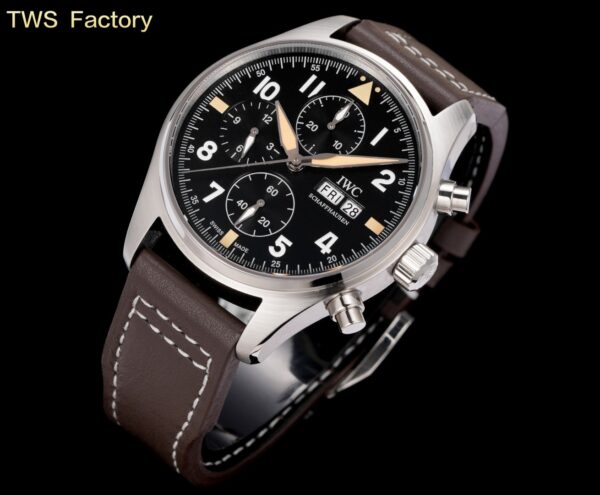 sy_no_D57E5137380E66DD4DF8451299DD79C0_1 IWC Pilot Series Automatic Mechanical Movement Men's Watch Swiss Watch Black Dial Stainless Steel Case