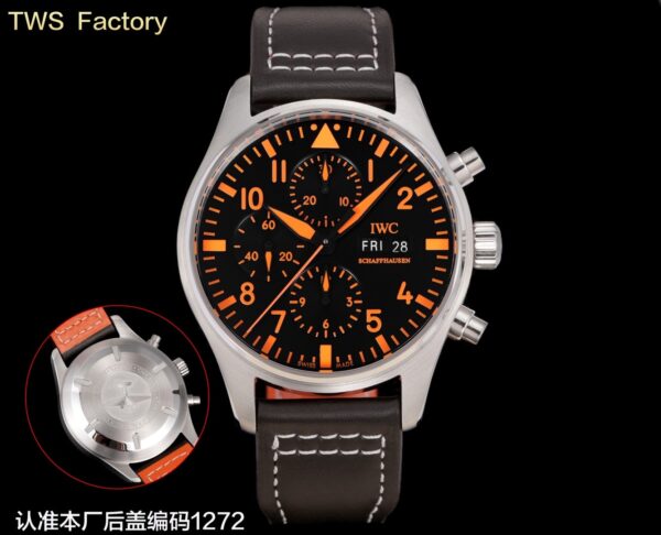 sy_no_D57E5137380E66DD4DF8451299DD79C0_2 IWC Pilot Series Automatic Mechanical Movement Men's Watch Swiss Watch Black Dial Stainless Steel Case