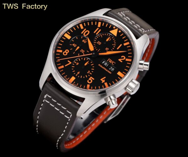 sy_no_D57E5137380E66DD4DF8451299DD79C0_3 IWC Pilot Series Automatic Mechanical Movement Men's Watch Swiss Watch Black Dial Stainless Steel Case