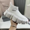 Prada Knit Sock Platform High-Top Sneaker White-Knit-Boot