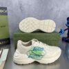 sy_no_D697672FD2C698AA7EF1D37EB1F6690D_5 Gucci Rhyton Oval Logo Sneaker in Off-White & Green