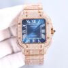 sy_no_D70996399B61D43B2EA015EA54851213_1 Cartier Sandus series automatic mechanical movement with diamond studded Roman scale men's watch