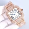 sy_no_D70996399B61D43B2EA015EA54851213_2 Cartier Sandus series automatic mechanical movement with diamond studded Roman scale men's watch