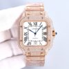 sy_no_D70996399B61D43B2EA015EA54851213_3 Cartier Sandus series automatic mechanical movement with diamond studded Roman scale men's watch
