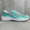 Prada America's Cup Mint Green Patent Mesh Sneaker