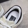 Chanel Off-White and Grey Low-Top Sneaker with Suede Detailing and CC Logo