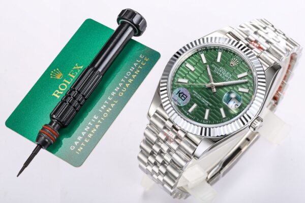 sy_no_D9B8846617213760EAF768D859DC452D_1 ROLEX Rolex Dog Tooth Ring Gold Logbook Series Automatic Mechanical Movement Date Display Men's Watch Swiss Watch 41mm Green Dial