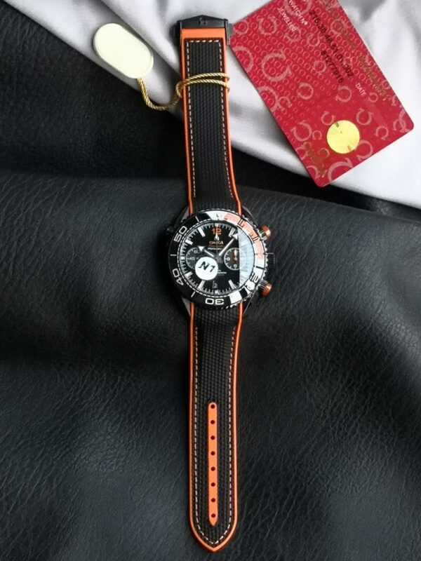 Omega Seamaster Series Ocean Universe Automatic Mechanical Movement 600m Waterproof Fashion Versatile Men's Watch Swiss Watch 45.5mm Black Dial Ceramic Case Rubber Strap