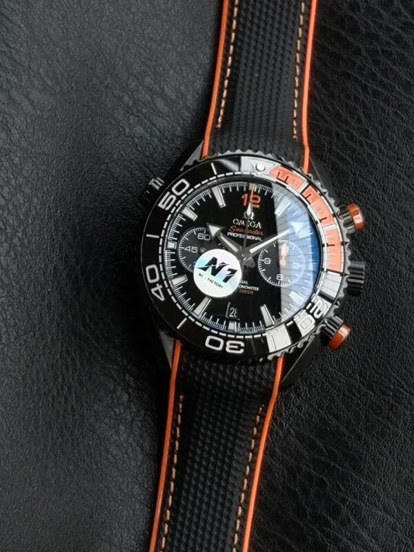 Omega Seamaster Series Ocean Universe Automatic Mechanical Movement 600m Waterproof Fashion Versatile Men's Watch Swiss Watch 45.5mm Black Dial Ceramic Case Rubber Strap