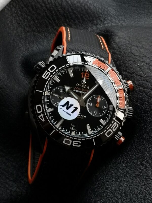 Omega Seamaster Series Ocean Universe Automatic Mechanical Movement 600m Waterproof Fashion Versatile Men's Watch Swiss Watch 45.5mm Black Dial Ceramic Case Rubber Strap