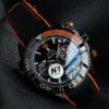 Omega Seamaster Series Ocean Universe Automatic Mechanical Movement 600m Waterproof Fashion Versatile Men's Watch Swiss Watch 45.5mm Black Dial Ceramic Case Rubber Strap