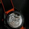 Omega Seamaster Series Ocean Universe Automatic Mechanical Movement 600m Waterproof Fashion Versatile Men's Watch Swiss Watch 45.5mm Black Dial Ceramic Case Rubber Strap